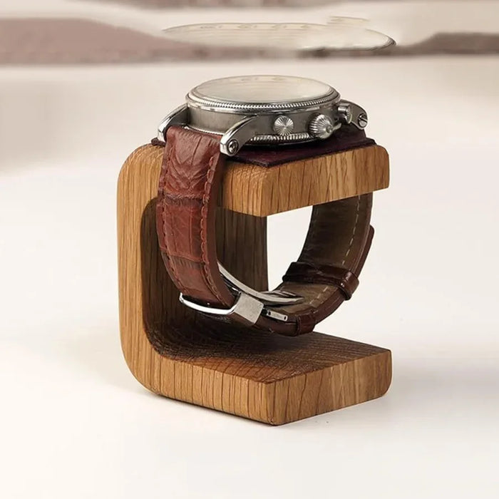 Wooden Watch & Jewellery Display Stand – Solid Wood Holder (Variants A/S)