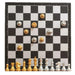 Magnetic Folding Chess Set — 25cm or 32cm, Gold & Silver Plastic Travel Board