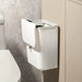 Space-Saving Wall-Mounted Kitchen Bin — Durable Plastic, White or Yellow