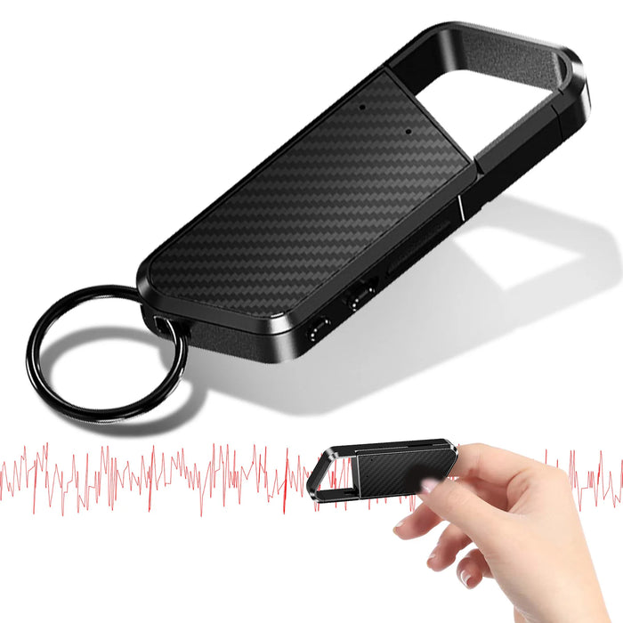 Mini Keyring Voice Recorder — Voice‑Activated, TF Card Up to 128GB
