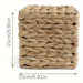 Woven Wooden Tissue Cube — Square Decorative Tissue Box Stand (1pc)