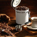 Airtight Stainless Steel Coffee Canister 22oz (1800ml) with Scoop — Black
