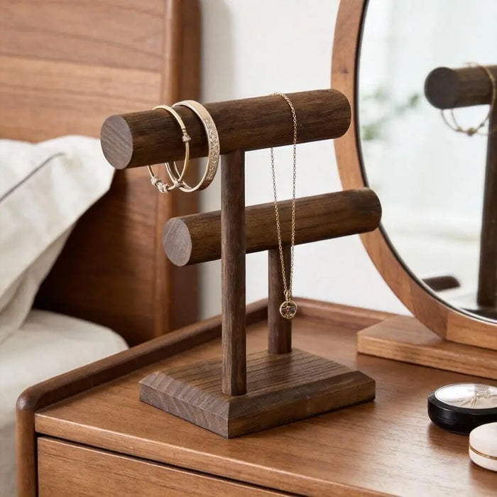 Wooden Watch Holder Stand – Jewellery Display Tower for Watches, Bracelets & Necklaces