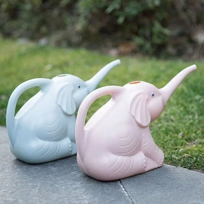Elephant-Shaped PP Watering Can – 30 × 12 × 18 cm, Blue / Pink / Green