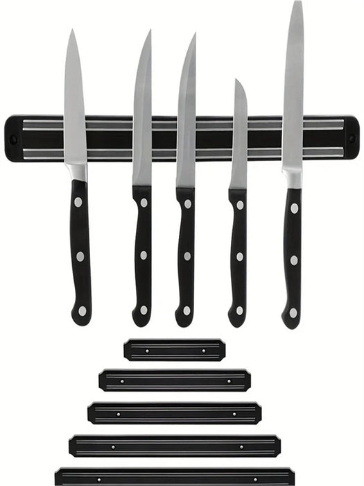 Magnetic Wall-Mounted Knife Holder — Storage Rack for Kitchen Utensils & Tools
