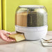 360° Rotating 6-Compartment Airtight Food Dispenser — Storage for Rice, Cereal & Dry Goods