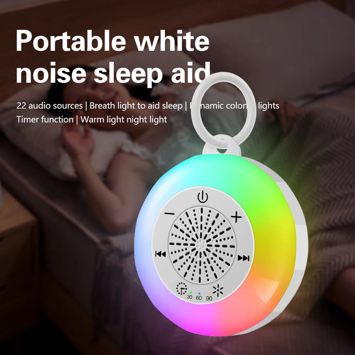 Baby White Noise Machine & USB Rechargeable Night Light — 22 Soothing Sounds