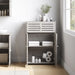 Modern Wooden Freestanding Bathroom Cabinet - Grey Oak, 60 x 30 x 85cm