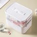 Large Portable Multi‑Tier Medical Storage Box — Plastic Medicine Cabinet