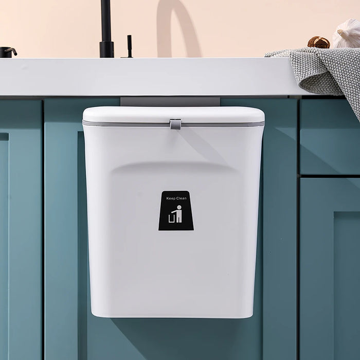 Kitchen Compost Bin — 9L Hanging Bin with Odour-Sealing Lid