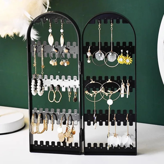 Screen Jewellery Display Rack – Plastic Earring & Jewellery Stand, 28×10cm