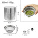 304 Stainless Steel Matcha Jar with 40‑Mesh Sieve — Airtight Tea & Powder Canister