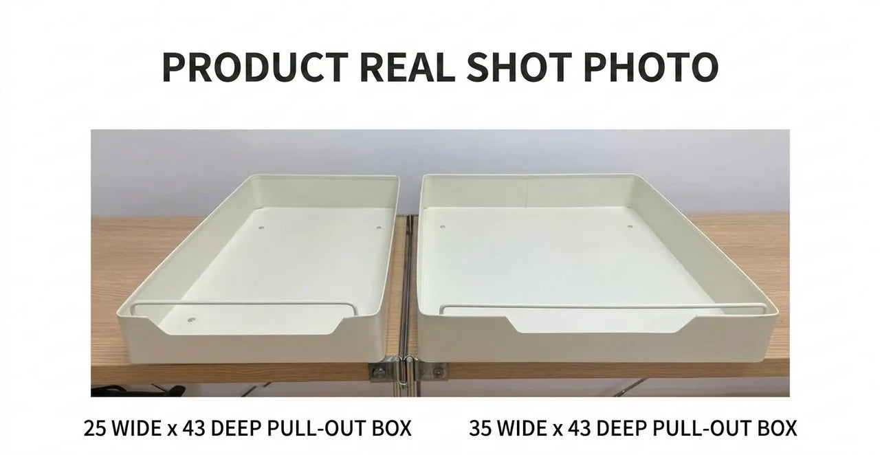 Under-sink Pull-out Drawer Organiser – No-drill Sliding Storage Rack for Kitchen & Bathroom