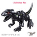 Jurassic Dinosaur Building Blocks - Velociraptor, Triceratops, Indominus & T‑Rex Models
