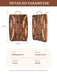 End-grain Acacia Butcher Block Cutting Board with Handle — 395×249×25 mm