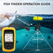 Portable Sonar Fish Finder — 100 m Depth, 45° Beam & Fish Alarm