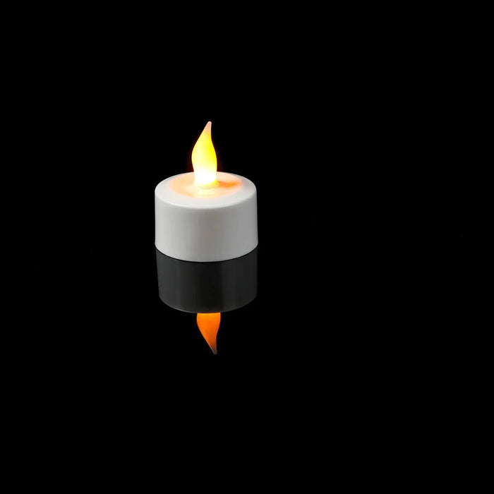 Rechargeable LED Tea Candles — Warm Yellow Flameless Pillars (1–4 pcs)