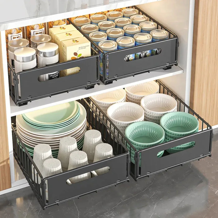 Pull-Out Cabinet Organiser – Slide Drawer Spice & Storage Rack