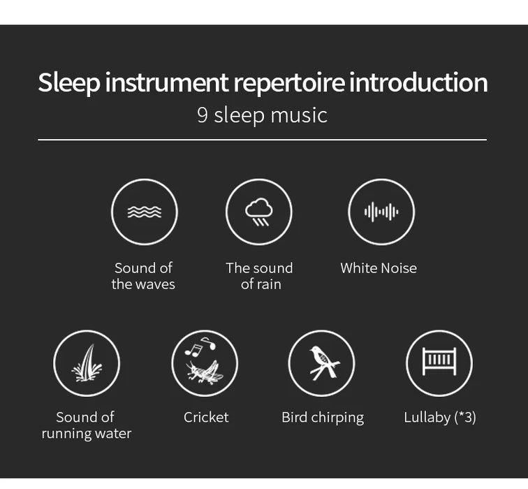 Portable Baby White Noise Machine – 10 Relaxing Sounds, USB Rechargeable, Auto-Off Timer
