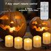USB Rechargeable Flameless Tea Lights with Remote & Timer – 6 Pack Warm White