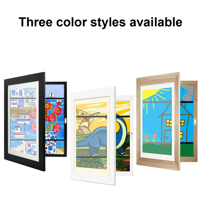 Kids' Interactive Art Frame — Removable A4 Display for Paintings & Photos