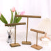 Wooden Jewellery T-Bar Bracelet Display Stand - Desktop Rack for Bracelets & Watches (S/M/L/3pcs)