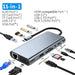11-in-1 USB-C / Thunderbolt 3 Hub Docking Station with 4K HDMI, VGA, 100Mbps Ethernet, PD 100W, SD/TF, Audio