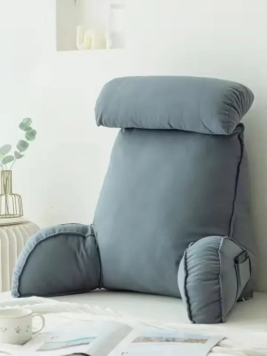 Headboard Sofa Cushion — Supportive Backrest Pillow for Reading, Medium–High Softness