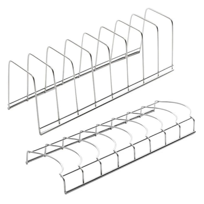 Stainless Steel Dish Draining Rack – Space‑saving Plate & Bowl Holder (Free‑standing)
