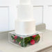 Clear Refillable Acrylic Cake Display – Round, Square or Hexagonal (3mm)