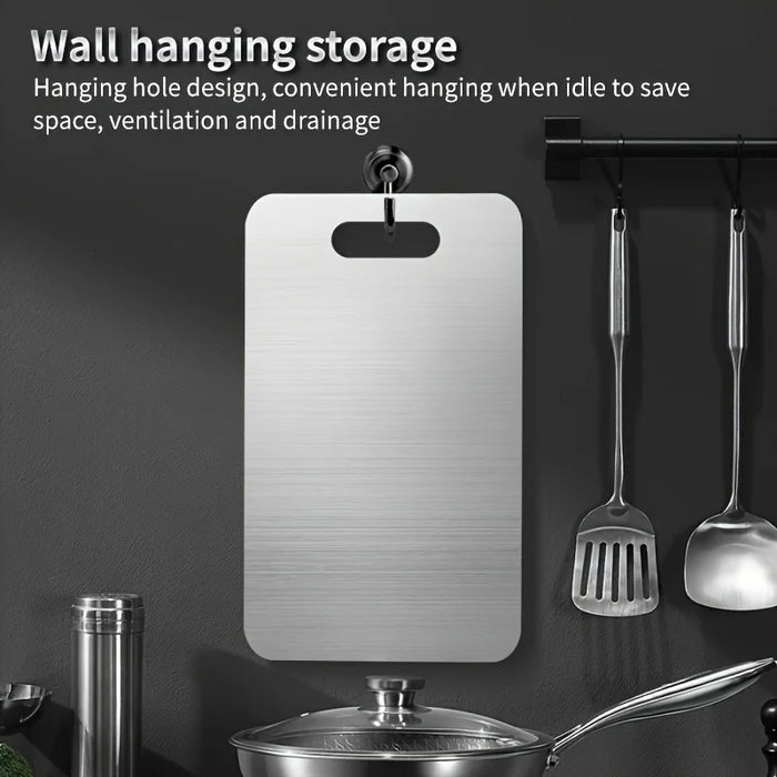 Stainless Steel Double-Sided Chopping & Dough Kneading Board