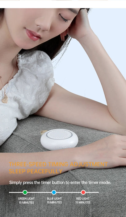 Rechargeable Baby White Noise Machine — 24 Sounds, Night Light & Timer