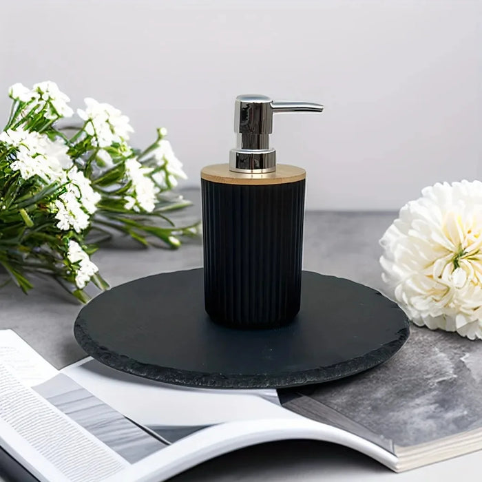 4-piece Bathroom Accessory Set — Toothbrush Holder, Mouthwash Cup, Soap Dispenser & Soap Dish