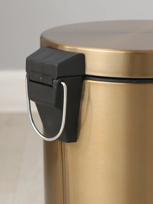 Modern 5L Stainless Steel Foot Pedal Bin — Champagne Gold