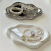 Cloud-Shaped Jewellery Tray – Plastic PP Organiser (19.5×13.5×1.5cm) – White or Silver
