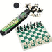 Portable Barrel Folding Chess Set — Plastic Pieces for Travel, Family & Kids
