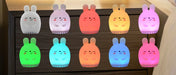 Mini Rabbit White Noise Machine & LED Night Light — 20 Soothing Sounds, USB‑C Rechargeable Silicone Sleep Aid