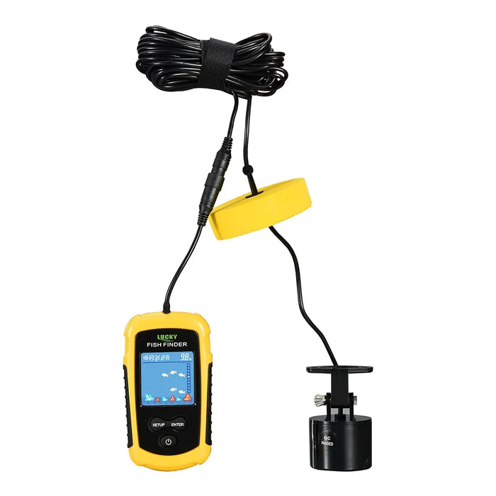 Portable Colour LCD Fish Finder – 100m Depth, Wired Sonar
