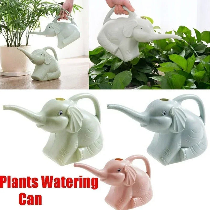 Elephant-Shaped PP Watering Can – 30 × 12 × 18 cm, Blue / Pink / Green