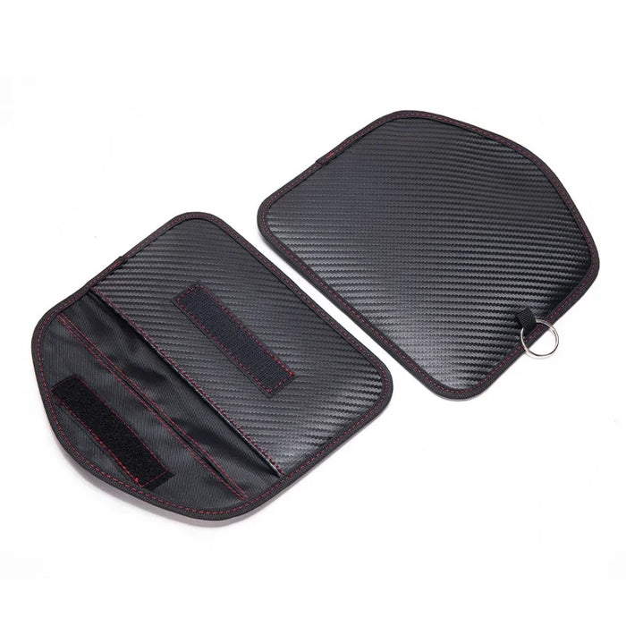 Signal-Blocking Faraday Key Pouch – Car Key & Phone Protector