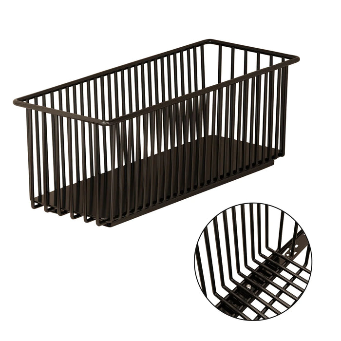 Pull-Out Cabinet Organiser – 2 Pack Carbon Steel Sliding Pantry Drawers