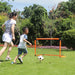 Kids Foldable Football Goal with Ball & Pump — Portable Outdoor Set