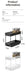 Pull-out 2-Layer Plastic Spice Rack — Large Capacity Kitchen Organiser