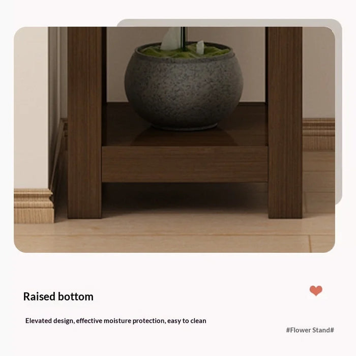 Multi-Tier Indoor Floor Plant Stand – Solid Wood Succulent Display Rack