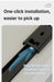 Metal Slide‑Rail Pull‑Out Cabinet Organiser with Self‑Adhesive Base
