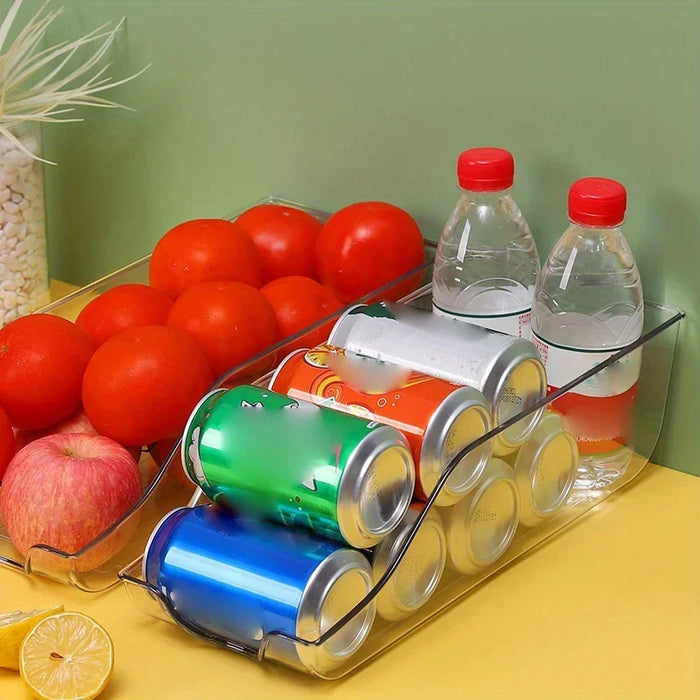 Fridge Storage Boxes – Stackable Plastic Organisers for Cans & Pantry