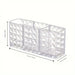 Clear Acrylic-Style Make-up Brush & Lipstick Organiser — Desk Cosmetic Holder