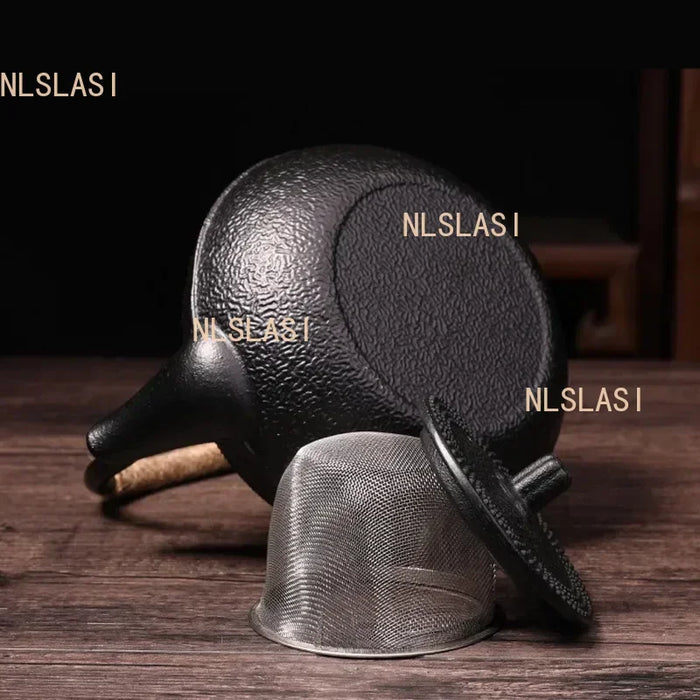Cast Iron Teapot with Stainless Steel Mesh Filter — Induction Ready