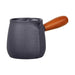 600ml Cast Iron Teapot with Wooden Handle — Stove-Top Brewing Kettle