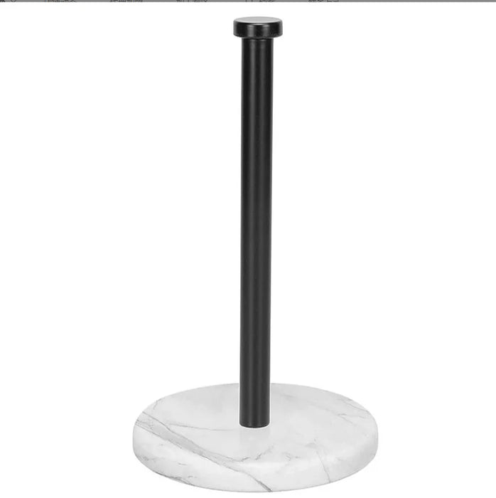 Marble Vertical Paper Towel & Plastic Wrap Rack — Brushed Gold